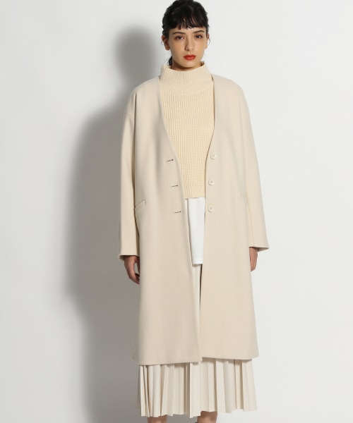 ウーリーテックノーカラーコート ウーリーテックノーカラーコート