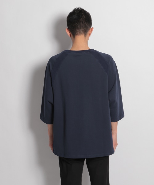 ラグラン切り替えミニ裏毛プルオーバー