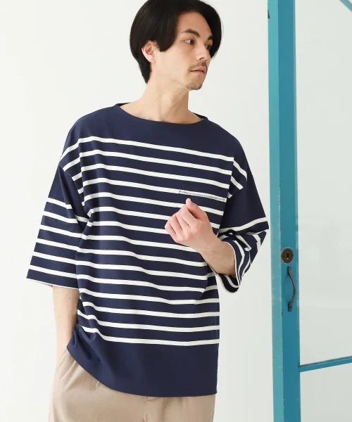 パネルボーダーＴシャツ