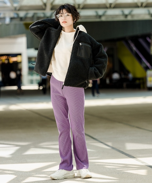 【WOMENS】ボアスタンドブルゾン 【WOMENS】ボアスタンドブルゾン
