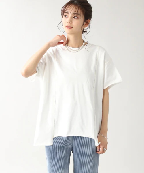 【WOMENS】ドッキングワイドBIGTシャツ