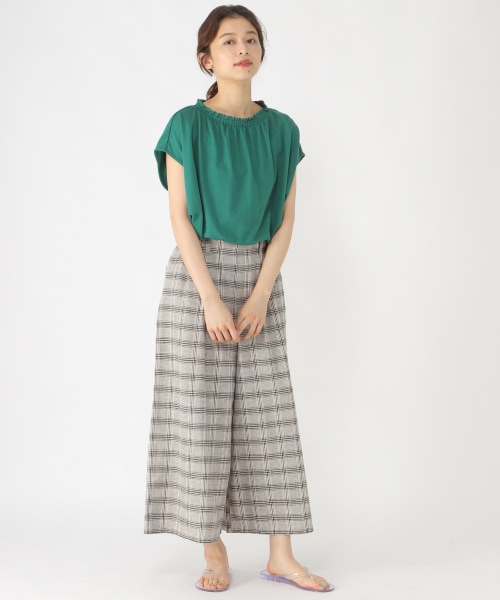 機能付き襟シャーリングプルオーバー