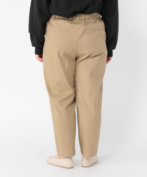 【満点いつものパンツ】快適ストレッチテーパードパンツ[プラスサイズあり]