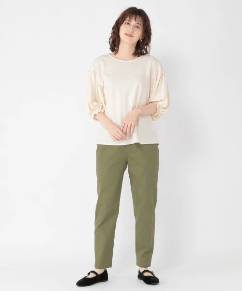 機能付きスリムパンツ[プラスサイズあり]