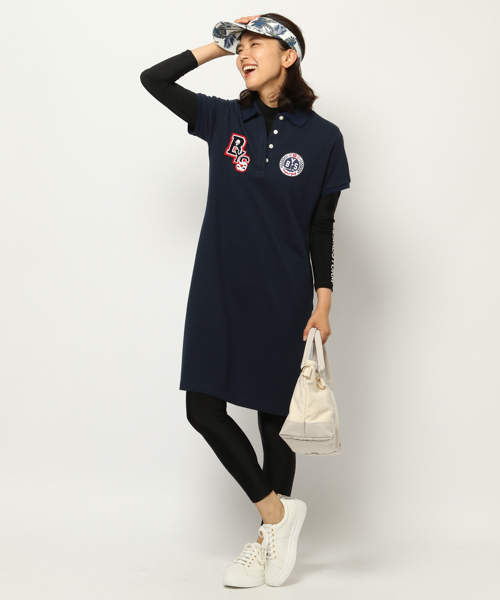 ≪GOLF≫ワッペンポロワンピース ≪GOLF≫ワッペンポロワンピース