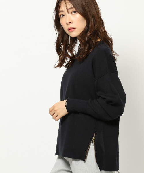 ダブルZIPニット