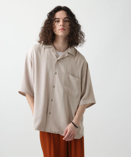 サテンカイキンシャツSS