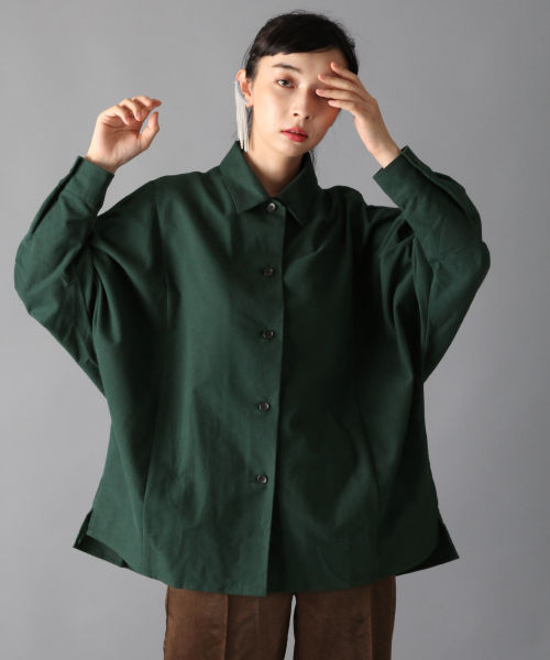 【WEB LIMITED LADIES】ドルマンスリーブネルシャツ