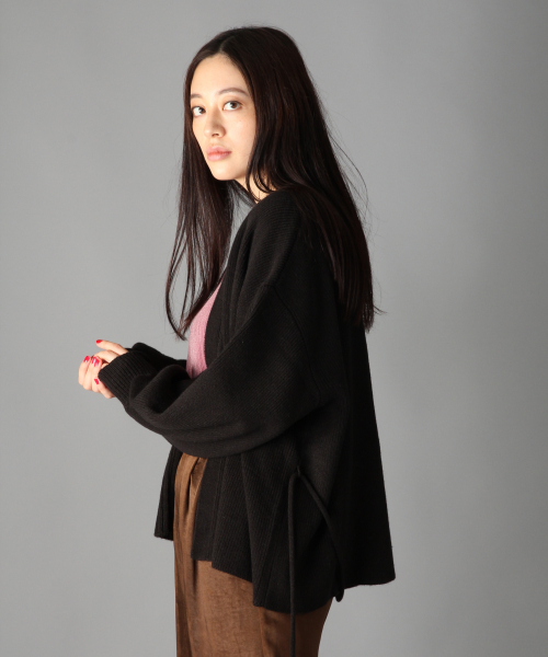 【LADIES】7ゲージカシュークルカーディガン 【LADIES】7ゲージカシュークルカーディガン