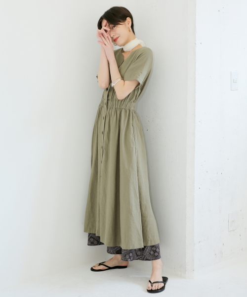 アサコンマエボタンワンピース