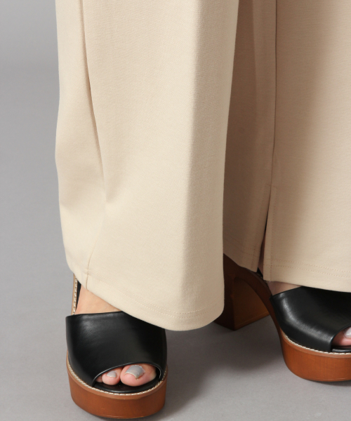 ★ブラウンカラープライスダウン★ポンチセンタープレスパンツ