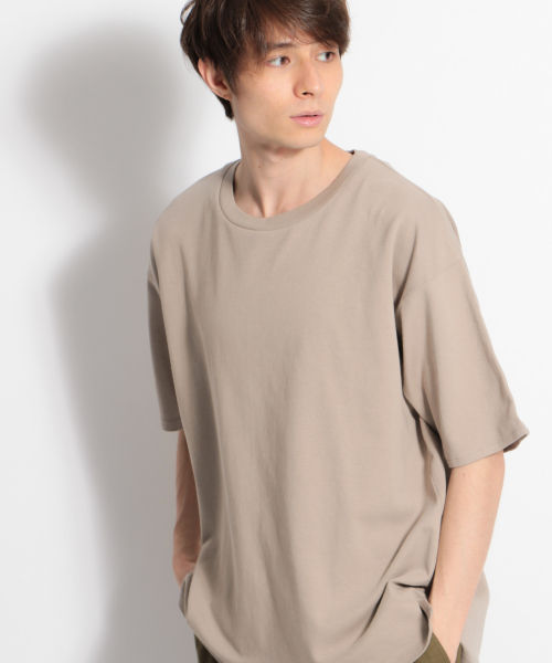 ポンチクルーネックＴシャツ