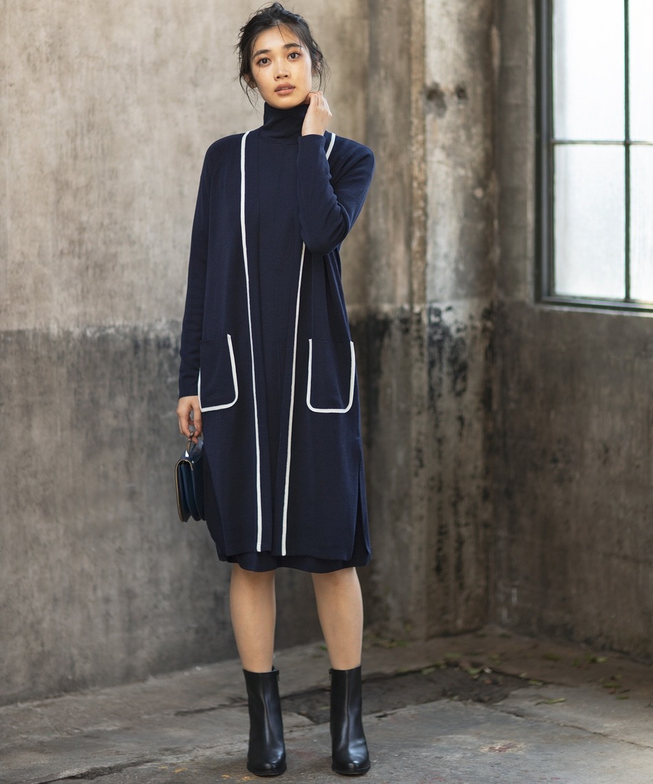 Fine Wool ニットカーディガン Fine Wool ニットカーディガン