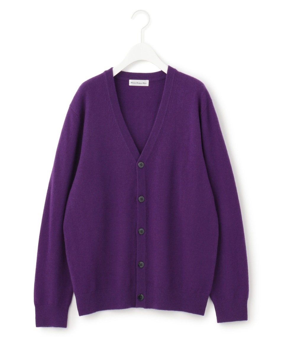 【MENS・カシミヤ100％・洗える】ピュアカシミヤ Vネックカーディガン