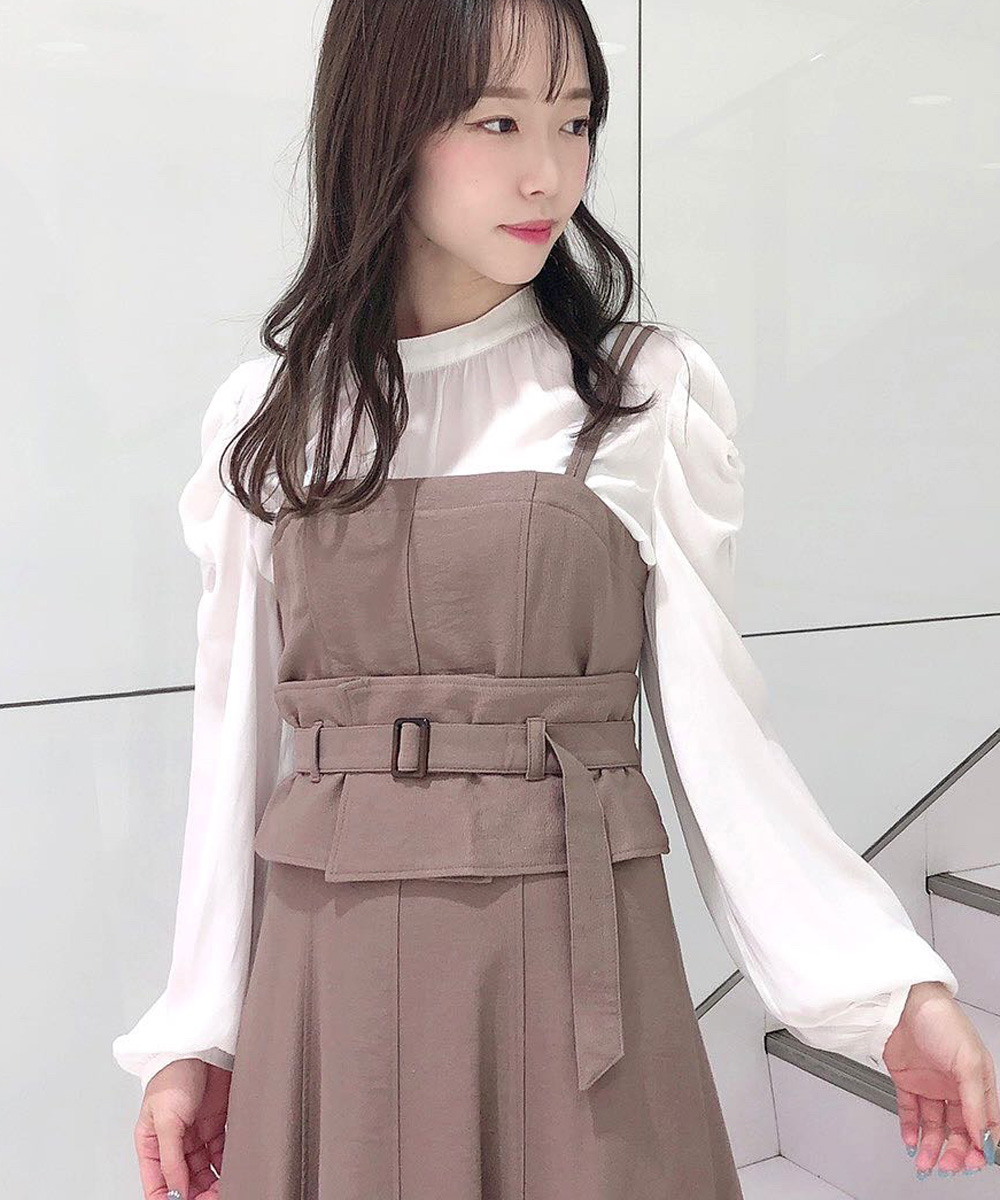 コルセット付きジャンパースカート コルセット付きジャンパースカート