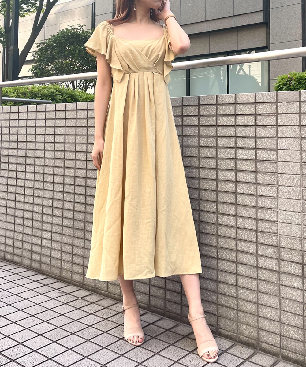 2WAYフリルワンピース
