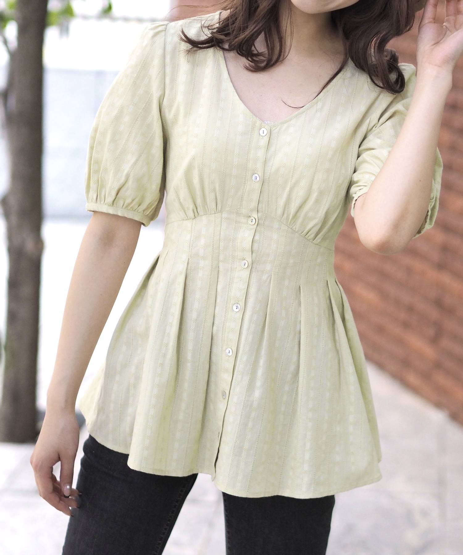 ウエストタックエンパイアブラウス