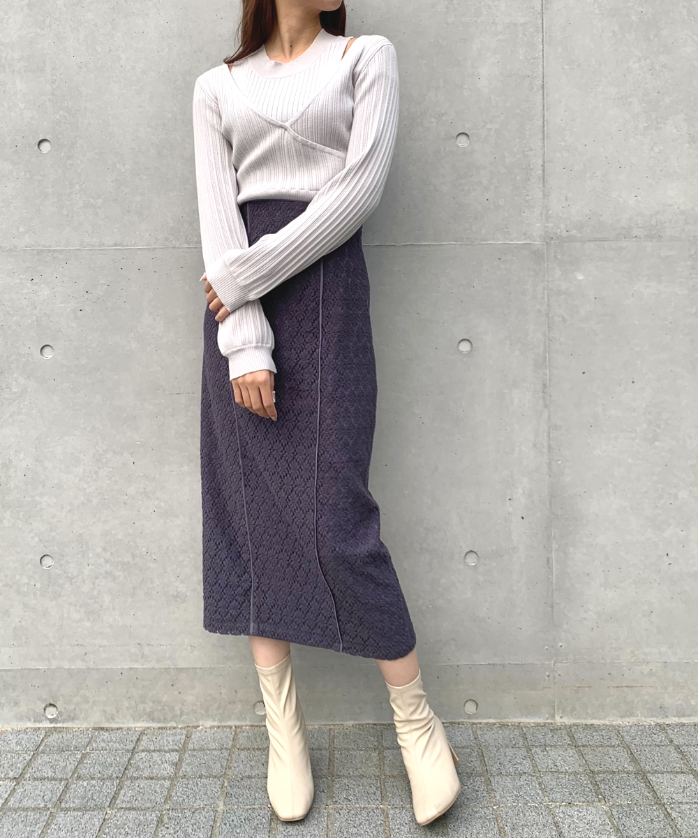 ノースリーブニット&カシュクールニットセット ノースリーブニット&カシュクールニットセット