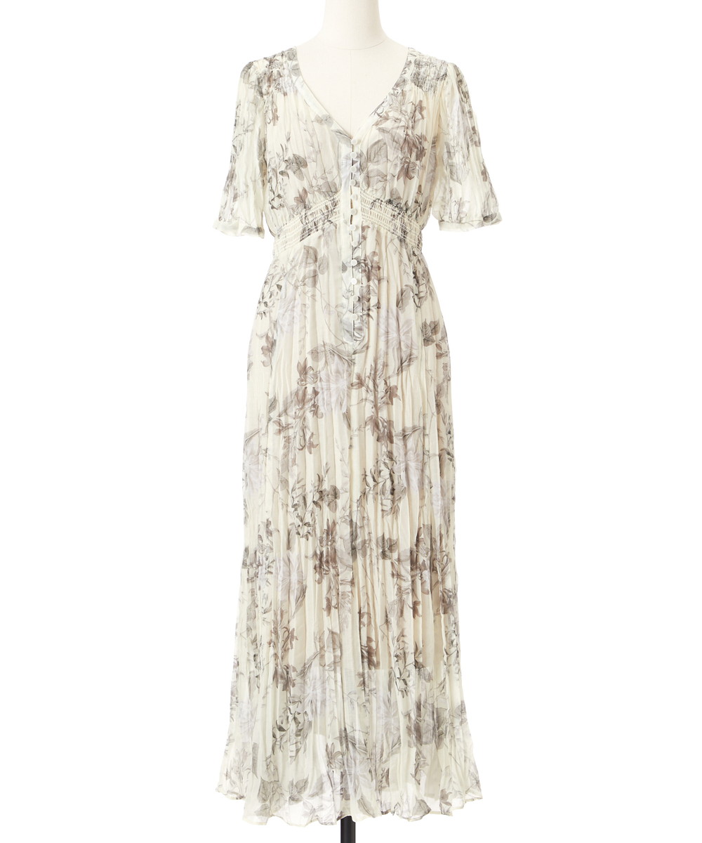 【予約商品】ボタニカルフラワーシア―ワンピース 【予約商品】ボタニカルフラワーシア―ワンピース