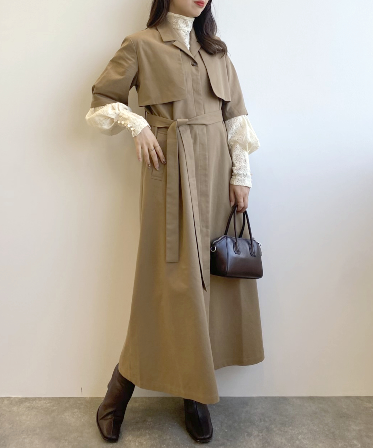トレンチデザインワンピース