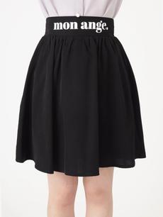 ロゴプリントギャザースカート