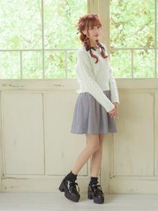 サイドリボンギャザーSK