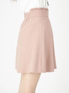 パールボタンサイドフリルスカート