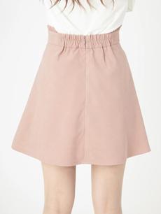 パールボタンサイドフリルスカート