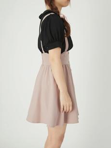 フロントボタンサスペンダースカート