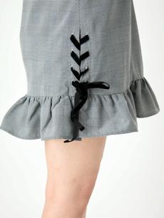 サイドスピンドルギャザーヘムスカート