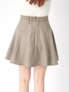 千鳥柄フレアーヘムSK