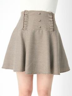 千鳥柄フレアーヘムSK