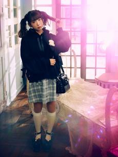 フリルポケットリボン台形SK