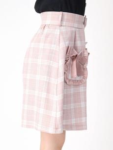 フリルポケットリボン台形SK