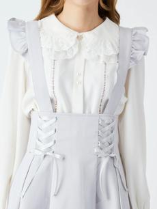 レースアップハイウエストフレアSK