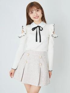 ボックスプリーツツイードSK