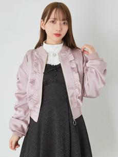 フロントフリルリングZIPブルゾン