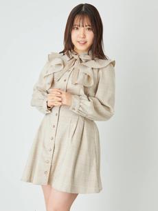 BACKスピンドルタックウエストシャツOP BACKスピンドルタックウエストシャツOP