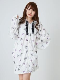 リボンベアプリントBigパーカー リボンベアプリントBigパーカー