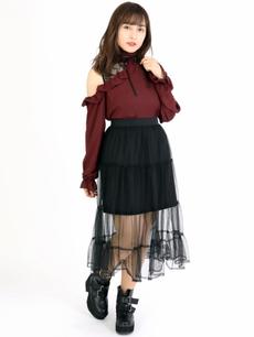 ティアードチュールスカート