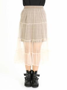 ティアードチュールスカート