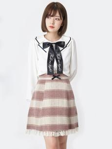 起毛台形ミニスカート