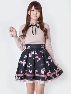Favorite Ribbonフレアーギャザースカート