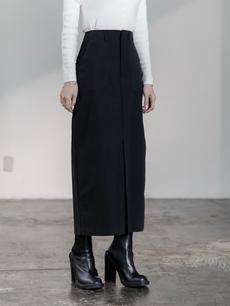 【RE ARRIVAL】slit cargo skirt / black