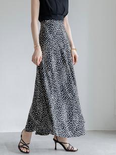 【NEW】leopard flare skirt