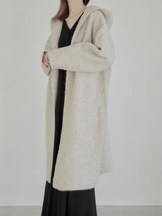 【ARRIVAL】 long knit hoodie