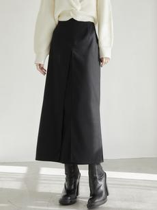 【ARRIVAL】 inverted pleats skirt / black