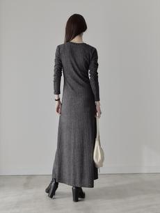 【NEW】 soft touch long dress / grey