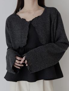 【NEW】mellow line flare sleeve cardigan