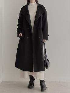 【NEW】2way double button coat